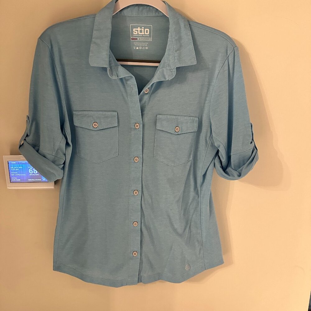 STIO WOMEN'S DIVIDE SHORT SLEEVE SHIRT SIZE M
